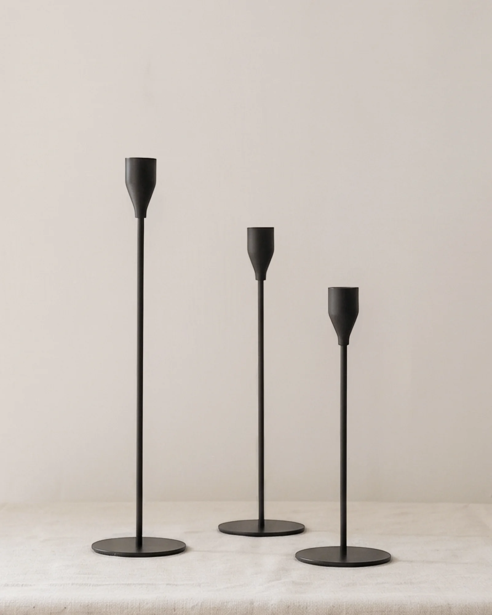Black minimal holders  trio by PLAMYA